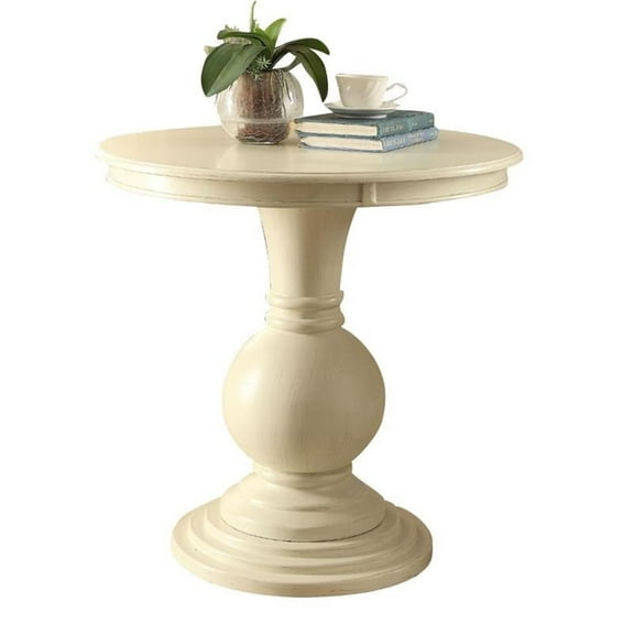 Kingfisher Lane Pedestal Table in Antique White