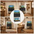 thumbnail image 6 of Black 10 Gallon Metal Frame Aquarium Stand with Storage Cabinet and Open Shelf, 6 of 8