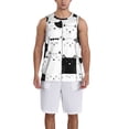 thumbnail image 6 of Rocae Doodle Cute Cat for Men's Basketball Jersey Lightweight and Breathable Athletic Tank Top,Quick-Drying Sports Jersey, 6 of 9