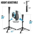 thumbnail image 2 of CureCalor Baseball Batting Tee for Kids, Adjustable Height 20-29 inch, Softball training With Handbag, 2 of 7