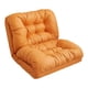 thumbnail image 2 of Sofá cama plegable,Sofá Cama Plegable Individual Cómodo Acolchado Adultos,Silla de piso para juegos Dormitorio con respaldo portátil,Sofá cama perezoso,sillón reclinable y Naranja 90cm, 2 of 8