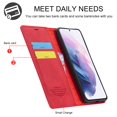 thumbnail image 5 of LC.IMEEKE Leather For Samsung Galaxy S21 FE 5G Case, Flip Wallet Leather Case with Card Holder Magnetic Closure Shockproof Kickstand Protective Phone Cases Cover For Samsung Galaxy S21 FE 5G,Red, 5 of 10
