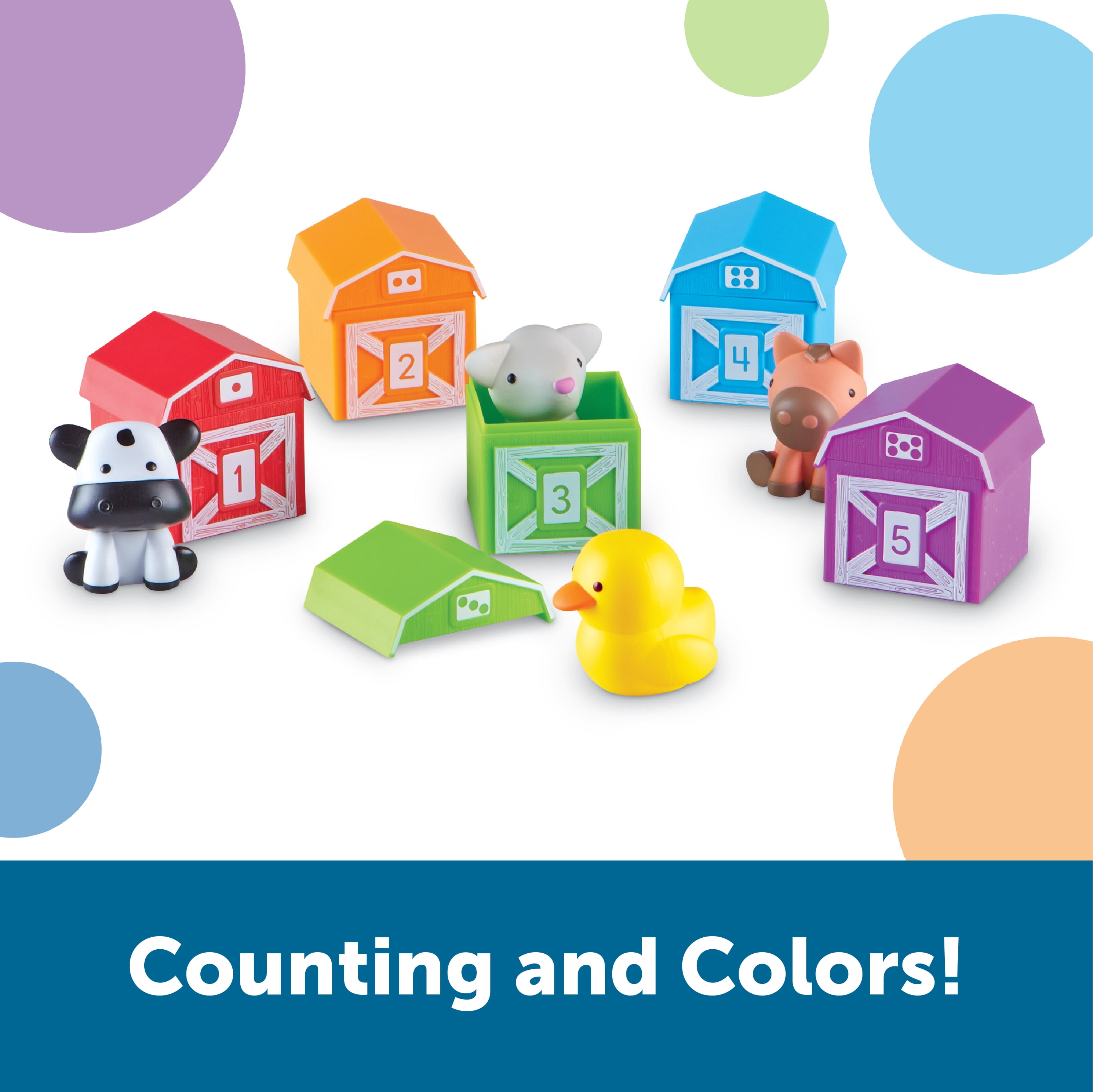 Learning Resources Peekaboo Learning Farm - Toddler Toys Activities, Ages 18 Months and Up