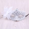 thumbnail image 5 of Cubierta de la cara de Cosplay Bellamente Personalidad Acogedora Elegancia Cómodo Portátil Creativo Adornado Diamantes de imitación Media cara Máscara veneciana de encaje para regalo, 5 of 5