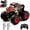 Red, variant on VKFVKF RC Monster Trucks, Remote Control Car with Light & Sound, 360° Rotating RC Stunt Car for Boys