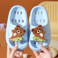 thumbnail image 6 of Kogui Kids Slippers Boys Slippers Adjustable Strap Slip-On Sandals Indoor and Outdoor Footbed Shower Slides for Girls and Boys Size 1 (Sky Blue,Big Kids 1), 6 of 9
