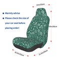 thumbnail image 2 of Lsque Green Christmas Pattern Car Seat Covers for Front Seats , Waterproof Seat Covers for Cars, Sporty Front Seat Covers,Car Seat Cover Protector Front Seats, 2 of 5