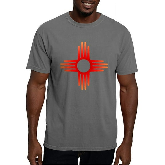 CafePress - Zia Sun Symbol T Shirt - Mens Comfort Colors® Shirt