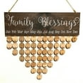 thumbnail image 5 of Joernso Special Days Family Friends Birthday Dates Sign DIY Calendar Reminder Wood Board, 5 of 8