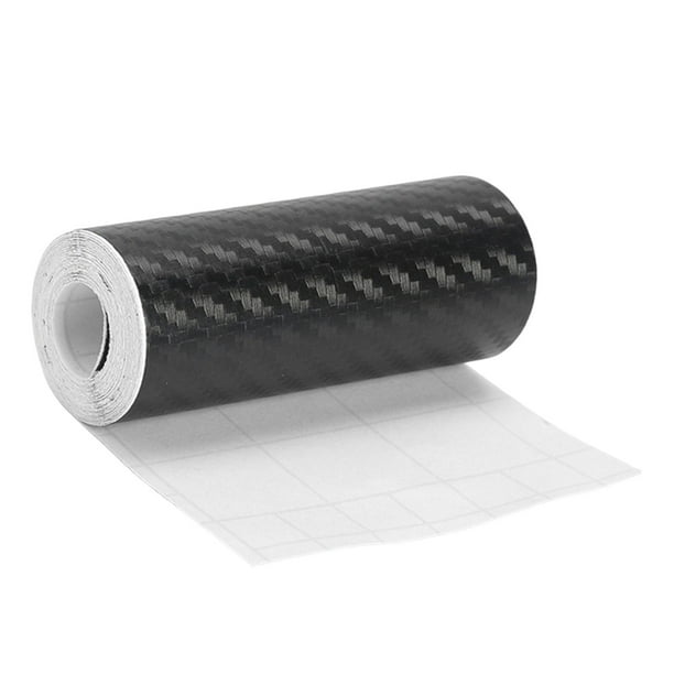 Adhesivo 3D de fibra de carbono para coche, tiras de palos, rollos, protector, duradero. 10cmx5m