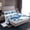 Light Blue, variant on jejeloiu Sketch Artwork Twin Sheet Set,Snowboard Ski Sports White Blue,Cozy Decor For Kids,3-Piece