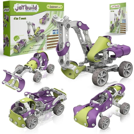 joybuild STEM Building Toys, 228-Piece 4 in 1 Toys, , Construction Equipment