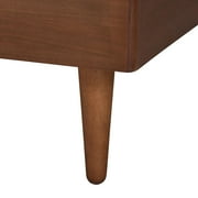 Baxton Studio Kalista Transitional Platform Bed, Queen, Walnut Brown