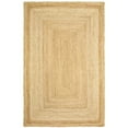 thumbnail image 1 of LR Resources CLASS81209NAT5079 Tapis Rectangle Classique de 5 Pi x 7 Pi de 9 Po en Jute&44; Naturel, 1 of 1