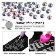 6736PCS Hotfix Rhinestones for Crafts, 5 Sizes, SS6-SS30, Crystal