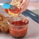 thumbnail image 4 of 2 heat-resistant silicone spatulas for cooking, stirring, coating, baking, etc. (green + sky blue)., 4 of 4