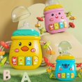 thumbnail image 2 of Baby Bottle With Light And Sounds, Baby Gnawable Silicone Rattle Toys Early, 2 of 4