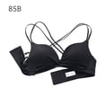 thumbnail image 1 of Sujetador sin costuras Wireless Thicken Sexy Hacer subir Underwear Lencería elástica transpirable, Negro, 85B Vogacara AP001256-16B, 1 of 7
