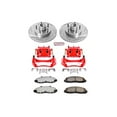 thumbnail image 2 of PowerStop Front Z36 Truck & Tow Brake Pad and Rotor Kit with Red Powder Coated Calipers Fits: FORD Select Models KC1865-36, 2 of 4