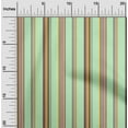 thumbnail image 1 of oneOone Organic Cotton Voile Fabric Multicolor Stripe Print Sewing Fabric BTY 42 Inch Wide, 1 of 4