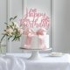 thumbnail image 3 of Purpurina de feliz cumpleaños con lazo rosa Cake Topper Mis Quince, 3 of 7