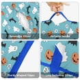 thumbnail image 6 of Blue Halloween Ghosts Pumpkins Skulls and Bats Toddler Nap Mats for Kids Preschool,50"x20" Sleeping Mat Bag or Kids,Toddler Sleeping Bag,Toddler Nap Mat or Daycare, 6 of 6