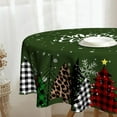 thumbnail image 2 of Christmas Round Table Cloths 60 inch Merry Christmas Table Cloth Xmas Tree Circular Circle Tablecloth for Holiday Dining Kitchen Decor, 2 of 8