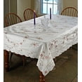 thumbnail image 1 of Violet Linen Nappe Rectangulaire/oblong Design Renaissance, 52 Pouces x 70 Pouces, Blanc, 1 of 3