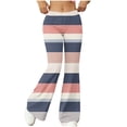 thumbnail image 2 of Mifsaly Women High Waisted Flare Yoga Pants Floral Print Athletic Workout Stretchy Pant Gym Pilates Long Bootcut Leggings S, 2 of 7