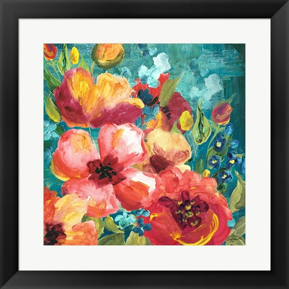 Rainbow Garden by Tre Sorelle Studios, Framed Wall Art, 19.5W x 19.5H
