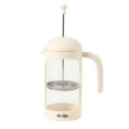 thumbnail image 5 of Mr. Coffee French Press Coffee Maker, 31 oz Glass Carafe with High Heat Resistant Durable Borasilicate Glass & Cream Frame and Plunger, Includes Coffee Scoop, 5 of 14