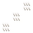 thumbnail image 2 of Wosthever Pack of 6 Bathroom Storage Hangers Removable Household Wall Holder Self-adhesive Hooks Organizer Plastic Organization Type1 NO1 Wosthever CBP018790, 2 of 6
