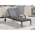 thumbnail image 6 of Meridian Furniture Nizuc Black Fabric Outdoor Patio Mesh Chaise Lounge Chair, 6 of 12