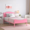 thumbnail image 2 of Yoneston Kids Twin Metal Platform Bed Frame with Wood Headboard for Girls, Toddler, Kids, and Teens, Pink, 2 of 10