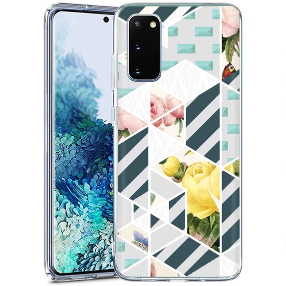 TalkingCase Slim Phone Case Compatible for Samsung Galaxy S20 FE 4G/5G,(Not S20),Vintage Flower Print,Lightweight,Flexible,Soft, USA