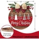 thumbnail image 3 of Letrero de madera para puerta de entrada con diseño de árbol de Navidad, colgador de puerta para exteriores, decoración de porche, corona rústica de madera con lazo a cuadros, colgante de pared de fru, 3 of 6