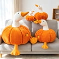 thumbnail image 4 of Cthrlog Stuffed Animal – Cute Weighted Plushies Bedtime Soft Plush Toy, Duck in Pumpkin Design for Halloween Decor & Play, Gifts for Kids Toddlers, 4 of 6