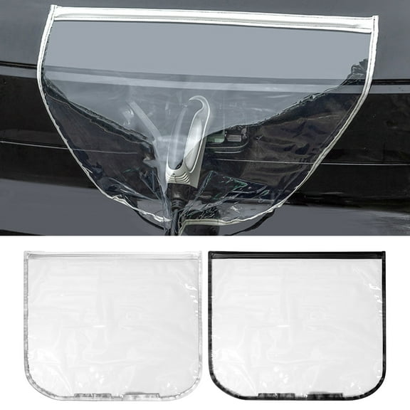 Taosunzt New Energy Car Charger Rain Cover Magnetic Waterproof Windproof Universal EV Electric Car Charging Port Rain Snow Cover Black