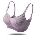 thumbnail image 2 of ROPA Interior para Mujeres de Alta, Sujetador de Lactancia de Patrón de Rayas Amigable para la Piel, Cómodo Fácil de Usar Para El Emarazo de la Mujer, 2 of 7