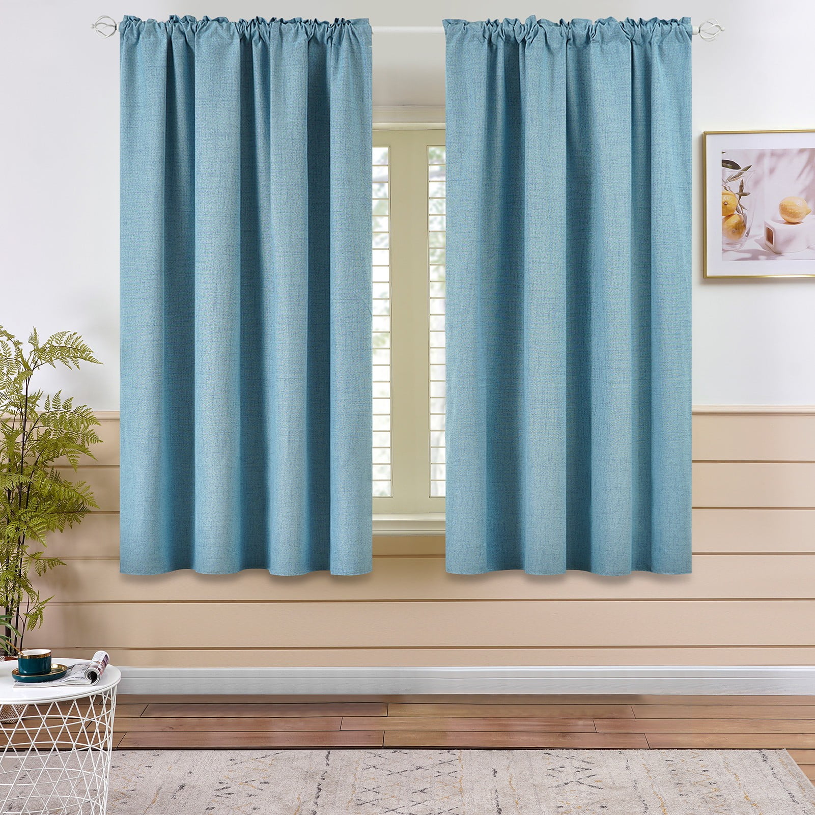 63" Batman Curtain Window Panel Boy Kids Bedroom Decor Rod Pocket Style Curtains
