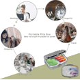 thumbnail image 3 of Pack Of 6 Pill Boxes, Pill Case, Pill Box, Metal With L, 2 Compartments, Portable Travel, 3 of 4