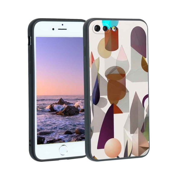 Geometry-137 Phone Case, Degined for iPhone 8 Plus Case Men Women, Flexible Silicone Shockproof Case for iPhone 8 Plus