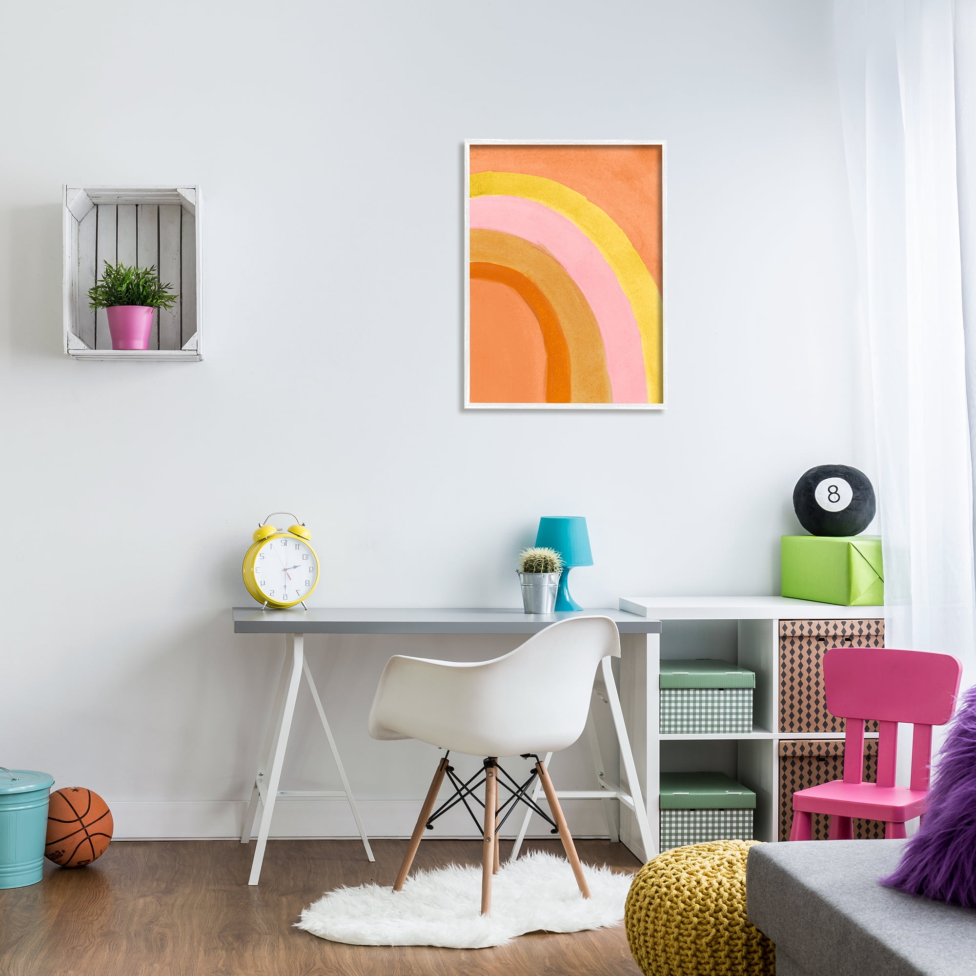 Stupell Indtries Summer Sun Rainbow Warm Tone Arches,24 x 30,Design by Emily Navas
