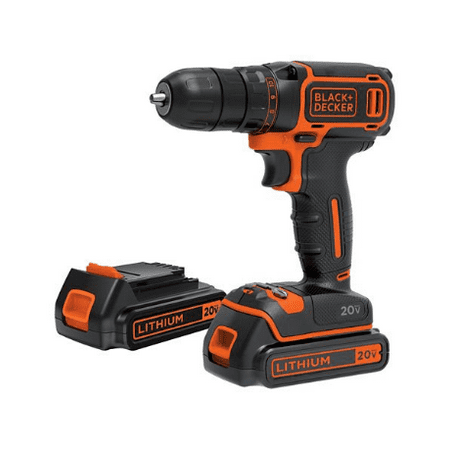 Black & Decker 20V Max Li-Ion Cordless Drill Kit, 3/8-in | Walmart Canada