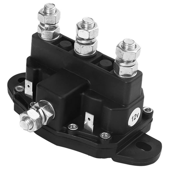 Peggybuy 12V 6 Post Relay Winch Motor Reversing Solenoid Switch for Construction Truck