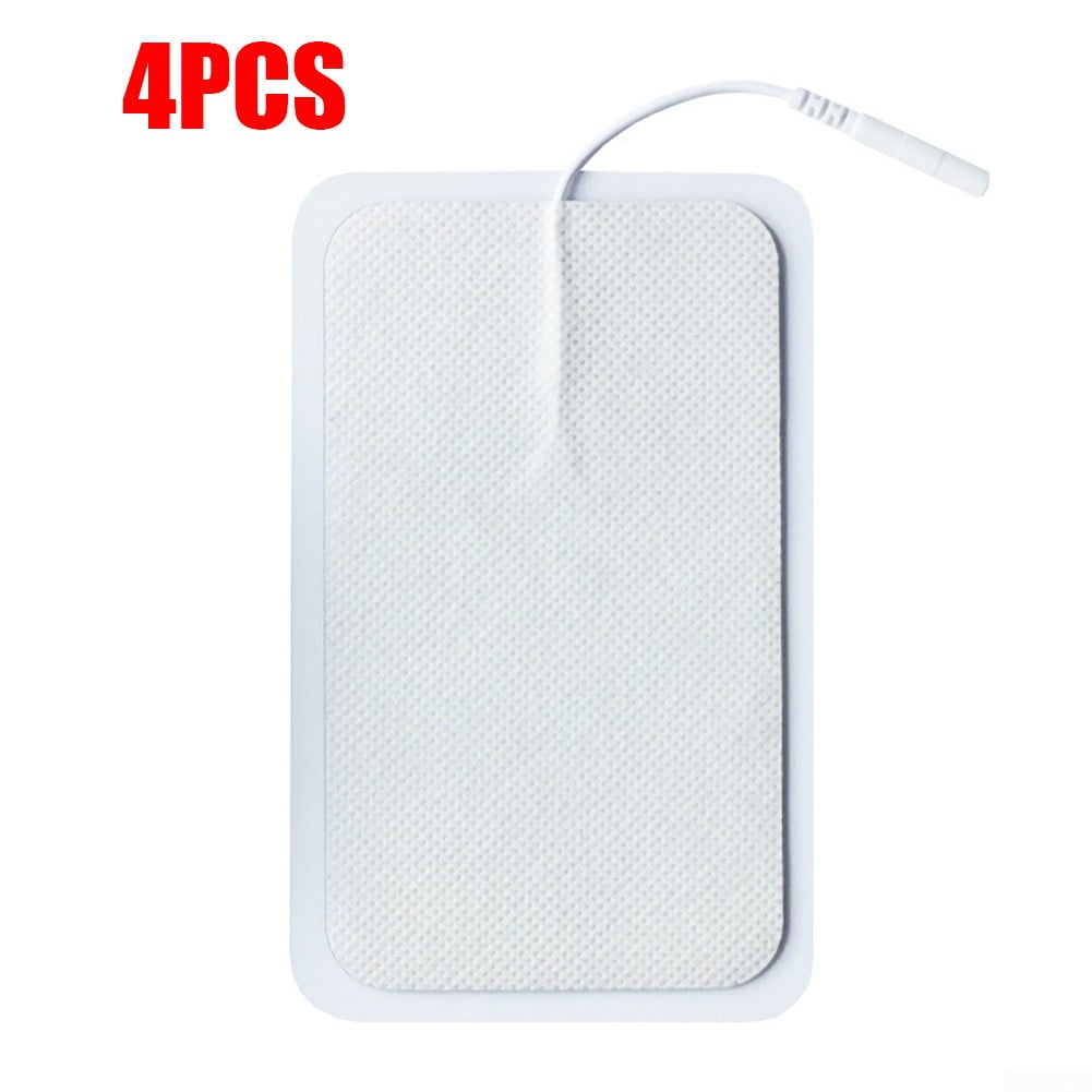 4X Electrode Pads Reusable For Tens Units Machines Therapy Massager Replacement