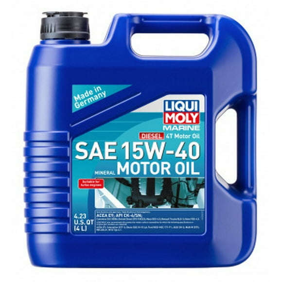 Liqui Moly Huile 22520 Diesel Marin 4T; SAE 15W-40; Pichet de 4 Litres; Simple