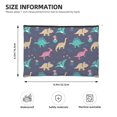 thumbnail image 4 of Fotbe Cartoon Dinosaur Reusable Cosmetic Bag Makeup Bag for Women Large Travel Cosmetic Pouch Girls' Make Up Organizer, 4 of 8
