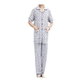 thumbnail image 1 of Pijama Franela Hombre Conjunto Camisa Y Pantalón color Gris, 1 of 6