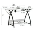 thumbnail image 3 of Sew Ready Comet Sewing Table Folding Top Adjustable Platfomr Black/White, 3 of 14
